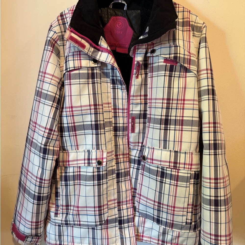 Core Powder Snow boarder Plaid Jacket with